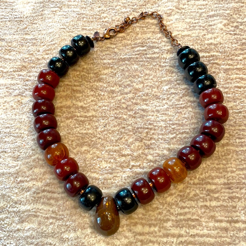 Chico’s chunky beaded necklace